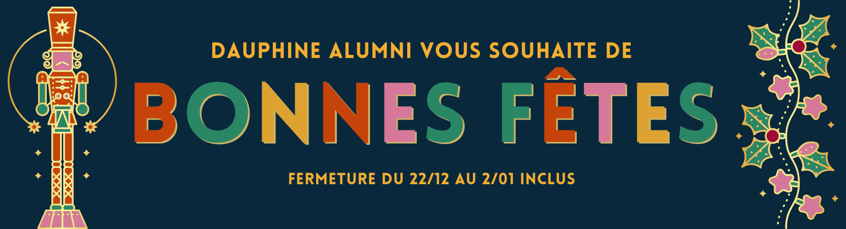 Fermeture vacances de Noël