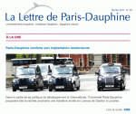 La Lettre de Paris-Dauphine
