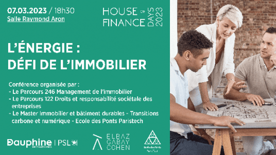 L'énergie : défi pour l'immobilier