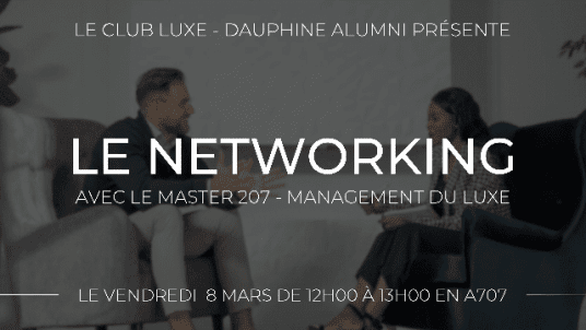 Le Networking avec le Master Management du Luxe